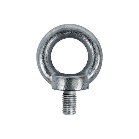 Eye Bolt With Shoulder, M8-13.00, 13 Mm Shank, 20 Mm ID, Carbon Steel, Zinc Clear Trivalent